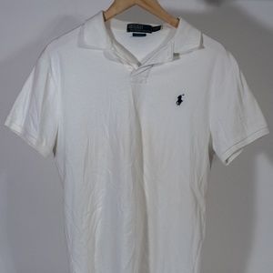 Polo Ralph Lauren White Polo Shirt (Medium)